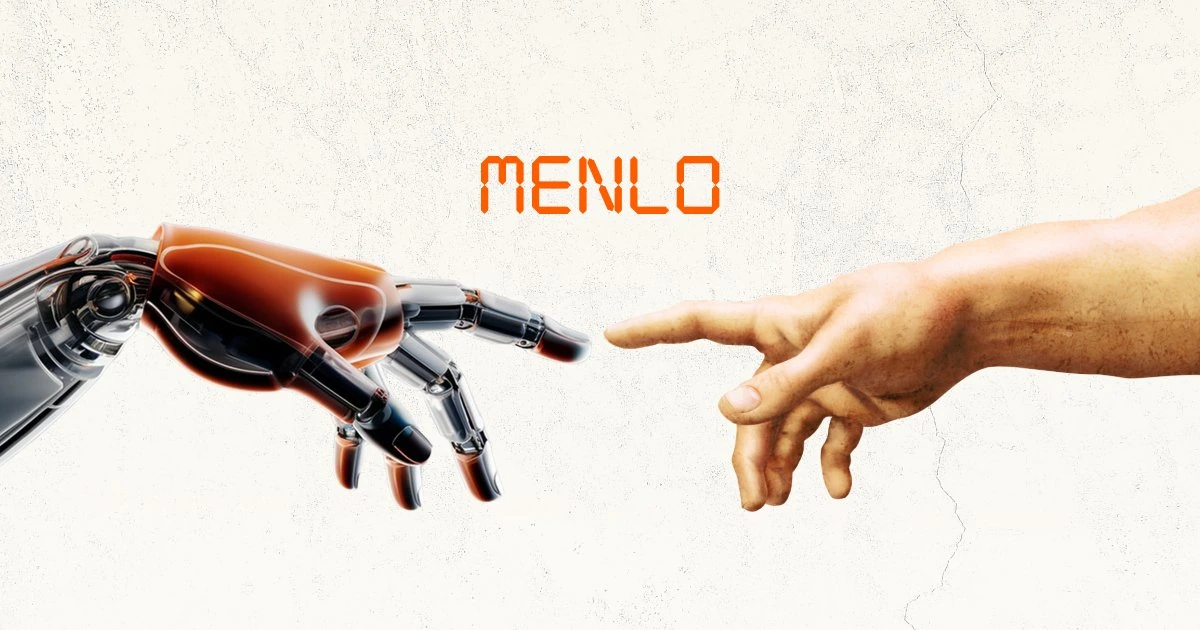 Menlo Research - Human hand reaching toward robotic hand