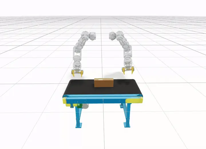 A single teleoperated flip collected through inverse-kinematics teleop